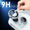 iPhone 15/14 Plus Camera Lens Protector 6pcs Metal Ring Film Blue - 3
