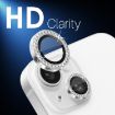 iPhone 15/14 Plus Camera Lens Protector Set - 6Pcs Silver Diamond Ring - 5