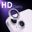 iPhone 15/14 Plus Camera Lens Protector Set - 6Pcs Diamond Metal Ring - 5