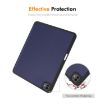 iPad Pro 13 2024 ENKAY Grey TPU Leather Case with Pen Slot - 5
