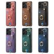 Redmi Turbo 4 Pro Retro Skin-feel Phone Case with Ring Card Bag Brown - 6