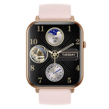 Q19 Max 2.1" HD Screen Waterproof Sports Business Smart Watch - Pink - 1