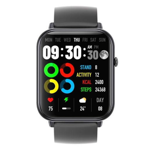 Q19 Max 2.1" HD Screen Waterproof Sports Business Smart Watch - Grey - 1