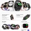 Q19 Max 2.1" HD Screen Waterproof Smart Watch - Wine Red Sports Business - 3