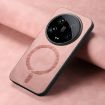 Xiaomi 14 Ultra Pink Retro Magsafe PU Back Cover Phone Case - 2