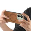 Xiaomi Redmi 13C Brown Retro Magsafe PU Back Cover Phone Case - 4
