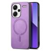Xiaomi Redmi Note 13 Pro+ Purple Retro Magsafe PU Back Cover Case - 1