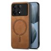 Xiaomi Redmi K70E/Poco X6 Pro 5G Brown Retro Magsafe PU Phone Case - 1