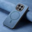 Xiaomi Redmi Note 14 5G Blue Retro Magsafe PU Back Cover Case - 4