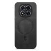 Xiaomi Redmi Note 14 5G Black Retro Magsafe PU Back Cover Case - 2