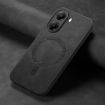 Redmi Turbo 4 Black Retro Magsafe PU Back Cover Phone Case - 4