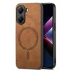 Xiaomi Poco X7 Pro Brown Retro Magsafe PU Back Cover Case - 1