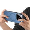Xiaomi 15 Blue Retro Magsafe PU Back Cover Phone Case - 3