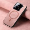 Xiaomi 15 Pink Retro Magsafe PU Back Cover Phone Case - 4