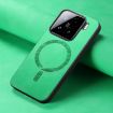 Xiaomi 15 Green Retro Magsafe PU Back Cover Phone Case - 4