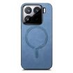 Xiaomi 15 Pro Blue Retro Magsafe PU Back Cover Phone Case - 2
