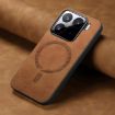 Xiaomi 15 Pro Brown Retro Magsafe PU Back Cover Phone Case - 4