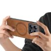 Xiaomi 14T Brown Retro Magsafe PU Back Cover Phone Case - 3