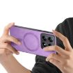 Xiaomi 14T Pro Purple Retro Magsafe PU Back Cover Phone Case - 3