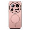 Xiaomi 15 Ultra Pink Retro Magsafe PU Back Cover Phone Case - 2