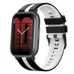 Amazfit Active 20mm Two-Color Sports Silicone Watch Band Black+White - 1