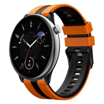 Amazfit GTR Mini 20mm Orange+Black Sports Silicone Watch Band - 1