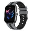 Amazfit GTS 3 20mm Grey+Black Two-Color Sports Silicone Watch Band - 1
