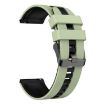 Amazfit Bip3 20mm Two-Color Silicone Watch Band Light Green Black - 2