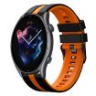 Amazfit GTR 3 22mm Black+Orange Two-Color Sports Silicone Watch Band - 1