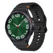 Samsung Galaxy Watch 6 Classic Black Wave Pattern Silicone Band - 1