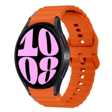 Samsung Galaxy Watch 6 40/44mm Orange Wave Silicone Band - 1
