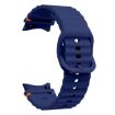 Samsung Galaxy Watch 5 Pro Dark Blue Wave Pattern Silicone Band - 3