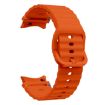 Samsung Galaxy Watch 5 Pro Orange Wave Pattern Silicone Band - 3