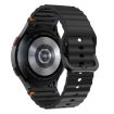 Samsung Galaxy Watch 4 Classic 42/46mm Black Silicone Wave Band - 2
