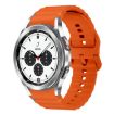 Samsung Galaxy Watch 4 Classic 42/46mm Orange Silicone Band Wave Pattern - 1