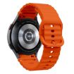 Samsung Galaxy Watch 4 Classic 42/46mm Orange Silicone Band Wave Pattern - 2