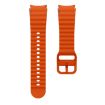 Samsung Galaxy Watch 4 Classic 42/46mm Orange Silicone Band Wave Pattern - 5