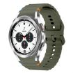 Samsung Galaxy Watch 4 Classic 42/46mm Army Green Silicone Band - 1