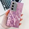 Samsung Galaxy A35 5G Glitter TPU Case with Lens Film - Purple Wrinkles - 1