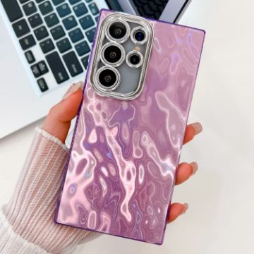 Samsung Galaxy S24 Ultra 5G Glitter TPU Case with Lens Film - Purple - 1