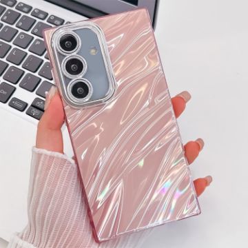 Samsung Galaxy A25 5G Glitter TPU Case with Lens Film - Pink Ripples - 1