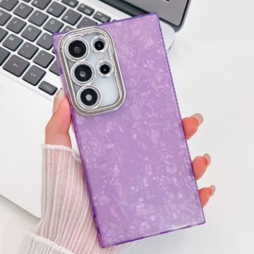 Samsung Galaxy A54 5G Glitter TPU Case with Lens Film - Purple Shell - 1