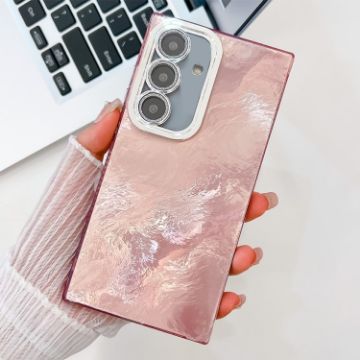 Samsung Galaxy S25+ 5G Pink Glitter TPU Case with Lens Film - 1