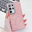 Samsung Galaxy S25 Ultra 5G Glitter TPU Case with Lens Film - Pink Shell - 1