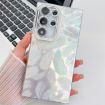 Samsung Galaxy S25 Ultra 5G Glitter TPU Case with Lens Film - White Feathers - 1
