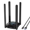 WAVLINK WN695X2 AX5400 USB WiFi 6 Dongle, Tri-Band Adapter, 4 Antennas - 1
