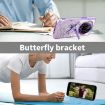 Xiaomi 14 Ultra Purple Glitter Dragonfly Holder Plated Phone Case - 5