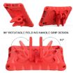 TCL Tab 8 LE/WiFi 2023 Red EVA Shockproof Tablet Case with Butterfly Bracket - 4