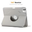 iPad Pro 13 2024 ENKAY 360 Rotation Leather Case with Pen Slot Black - 3