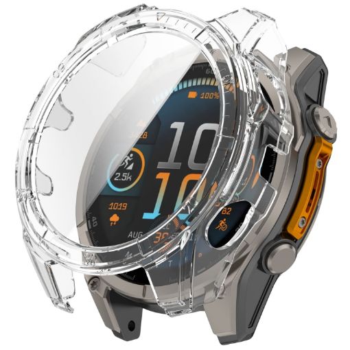 Garmin Fenix 8 AMOLED 51mm Tempered Glass PC Watch Case Transparent - 1